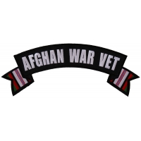 Afghan War Vet Rocker Patch With Flags | US Military Veteran Patches Afghan War Vet Rocker Patch With Flags | US Military Veteran Patches